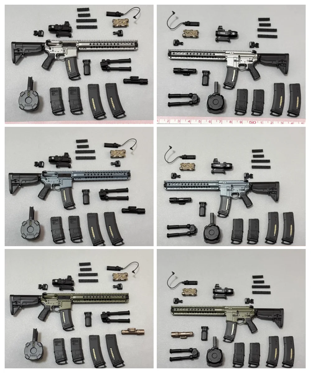 For Sale 1/6 Easy&Simple ES 06043 Mini Toys Weapon Model PMC Version D E F Main Weapon PVC Material For 12