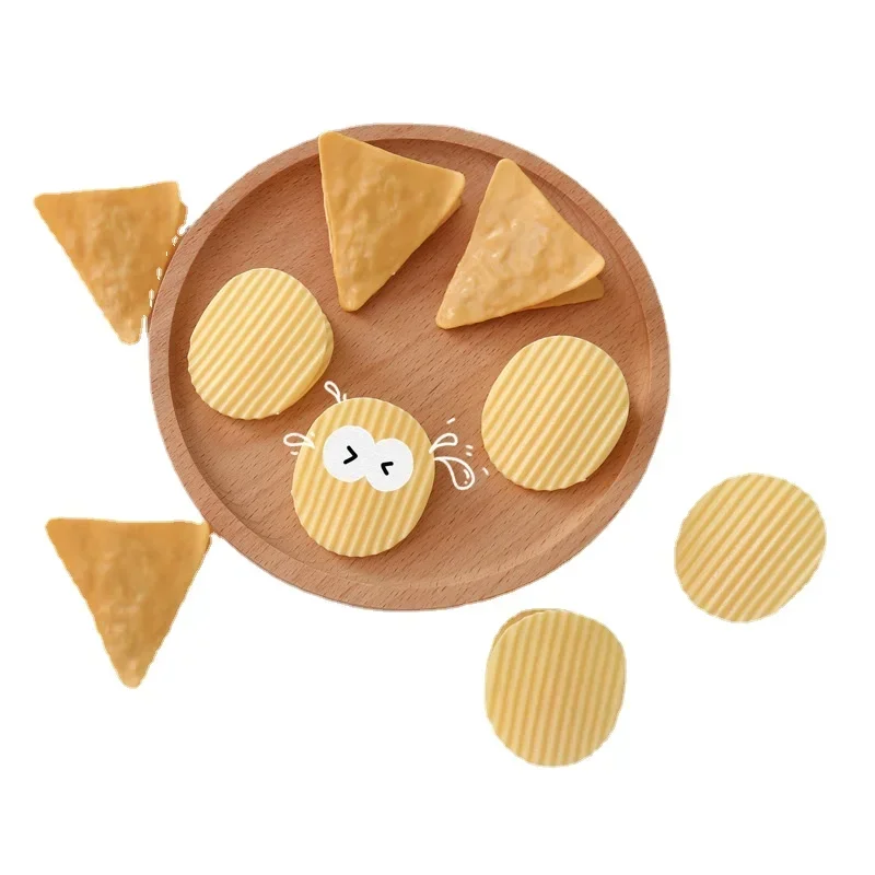 Interesting food styling paper clips simulation potato chip file Memo Clip cute stationery Multifunctional snack sealing clip