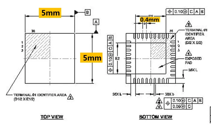 QFN36 a DIP36 adattatore programmatore QFN36-DIP36 IC presa di prova WSON36 DFN36 MLF36 0.4mm 0.5mm 5x5mm 6x6mm