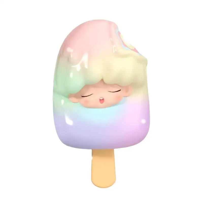 Ice Cream Statue Cute Toys And Ornaments Summer Cool Lollipop Crafts Beach Cool Statues Home Decor Popsicle Ornament Face Design