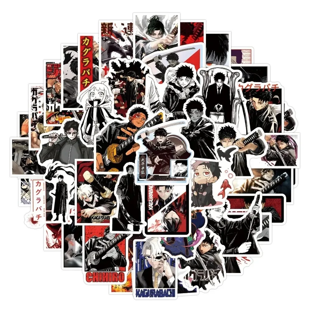 55 قطعة عناصر معركة الانتقام والتشويق أنيمي ملصقات تزيين سطح المكتب سكيتبورد الدراجات خوذات الدرجات البخارية زجاجات
