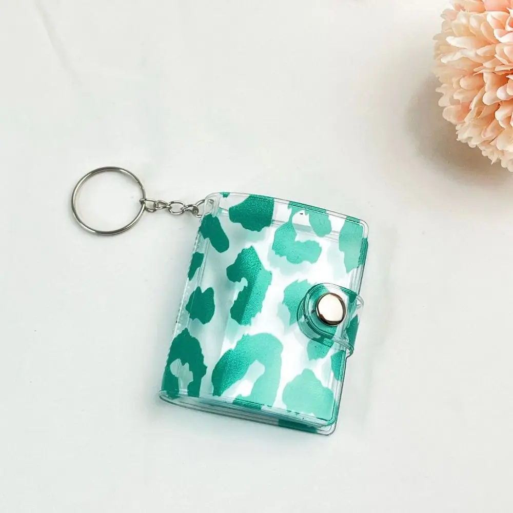 Fashion With Keychain Leopard Print Photo Album Chic Cartoon Mini Card Album Cute Star-chasing Photo Album Photo Storage