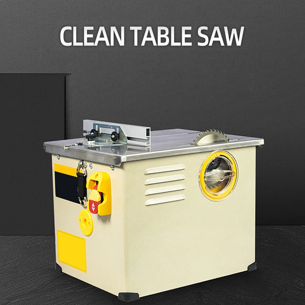 2300w 4900rpm Dust-Free Composite Table Saw Multifunctional Woodworking Sliding Table saw Integrated Precision Saw