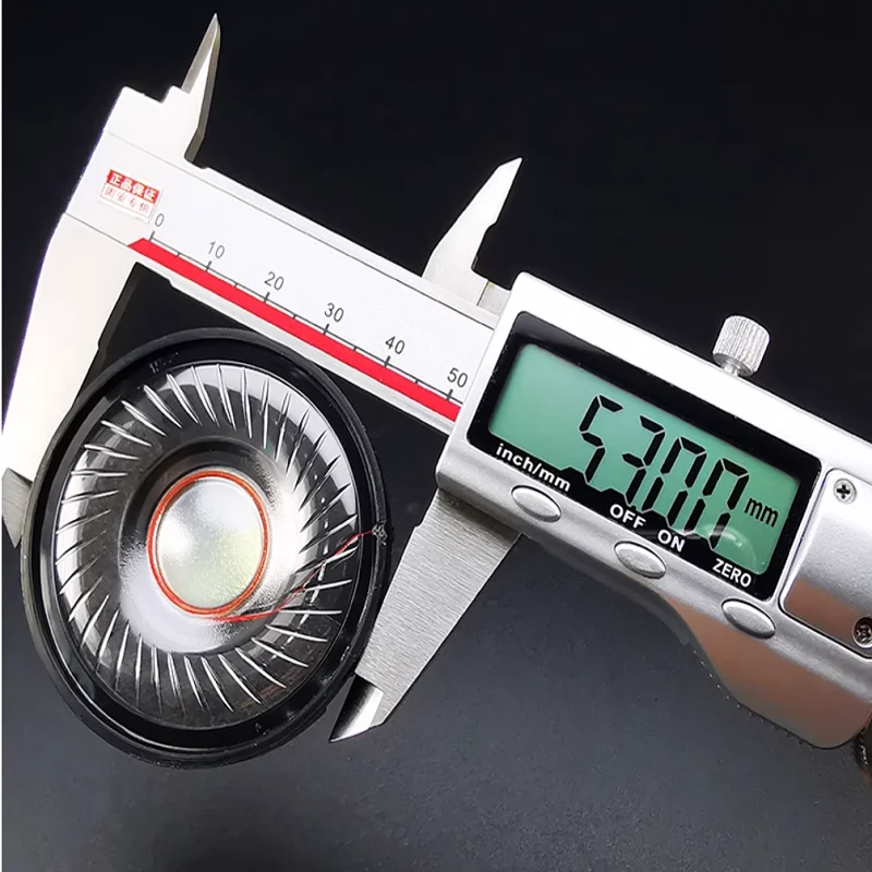 Hifi 53 มม.หูฟังลําโพงชุดหูฟังไดร์เวอร์ 60ohm หมวกกันน็อกลําโพงอะไหล่ซ่อม Deep Bass Sound Good สินค้าใหม่ 2pcs