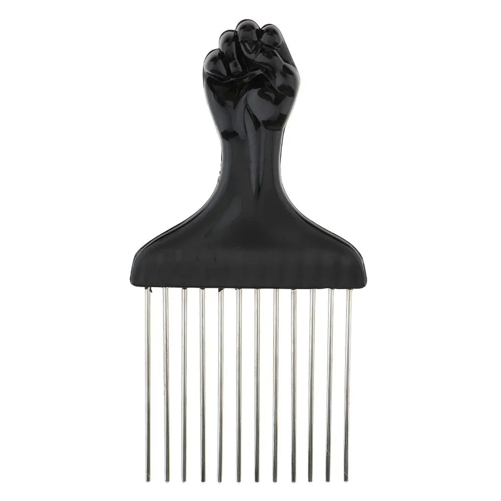 Pro Wig Hairpiece Brush Comb Steel Hair Care Styling Hairdressing Tool