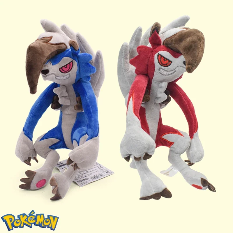 Muñeco de peluche de Pokémon Lycanroc, bonito modelo de hombre lobo, decoración de escritorio, adorno, juguete calmante para dormir para niños, almohada de regalo de Navidad