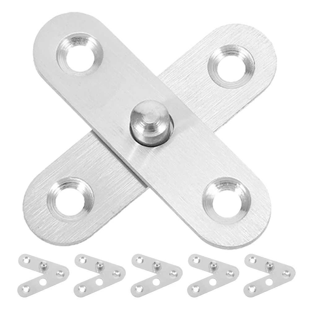 

6pcs Foldable Window Hinge 360 Degree Rotatable Hidden Pivot Hinges For Kitchen Cabinet Cupboard Furniture Stainless Steel