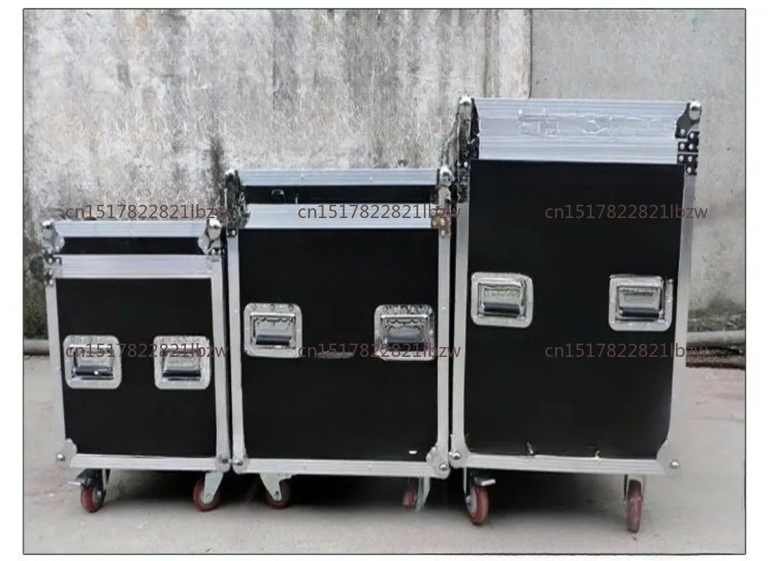 Custom Sizes Cable Wire Storage Trunk Shockproof Tool Box Flightcase Flycase Stage Lighting Equipment Flight Case with Wheels
