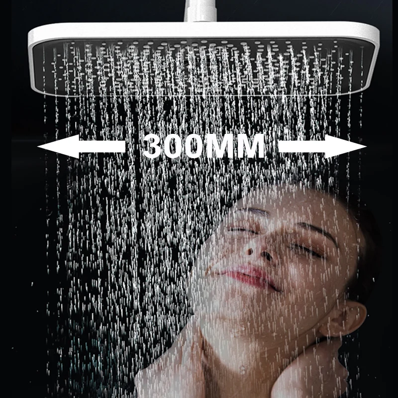 Big Panel Rainfall Shower Head High Pressure ABS Ceiling Mounted Rain Showerhead Top Sprayer Shower Bathroom Accessories