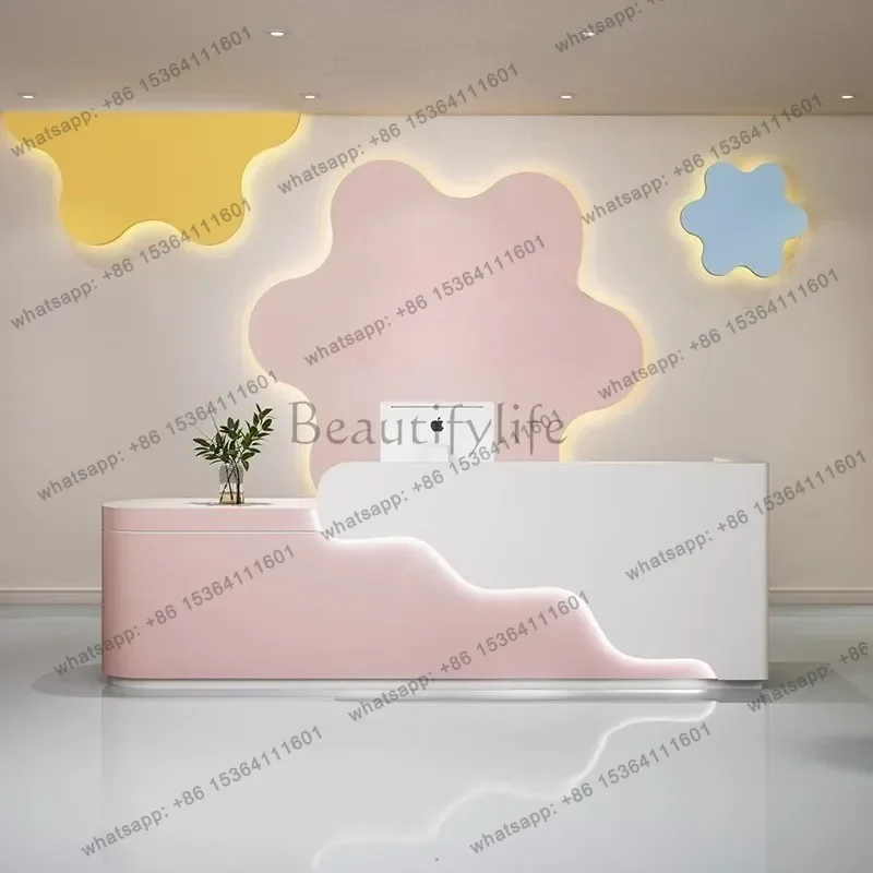 Best Sellers Simple Modern Reception Desks Kindergarten Reception Desks Dance Room Durable Office Furniture Mostrador De Recepci