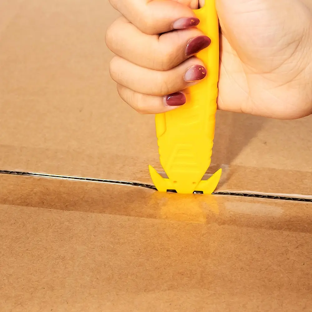 Double-edged Box Cutter, a Safe Multi-purpose Knife for Cutting Packages and Tapes, Suitable for Home and Office Use