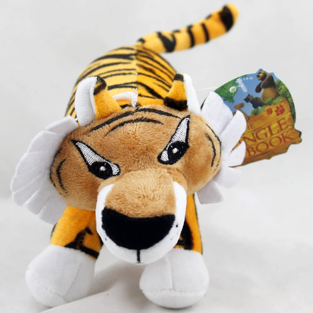 Il libro della giungla Shere Khan Tiger peluche da 8,5 pollici, bambola di peluche del film di peluche della mitologia nera del film dei cartoni animati