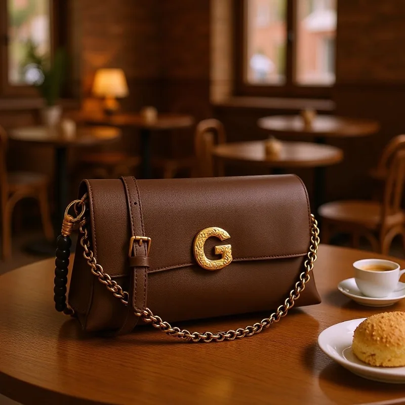 

Винтажная сумка через плечо с цепочкой, вместительная сумка-багет на осень-зиму 2026, модная регулируемая сумка кросс-боди для женщин на каждый день