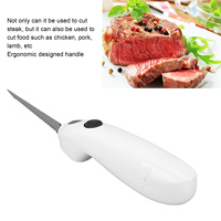 Battery Powered Knife Stainless Steel PP Light Weight Easy Electric Carving Kitchen Knife Washable for Restaurant