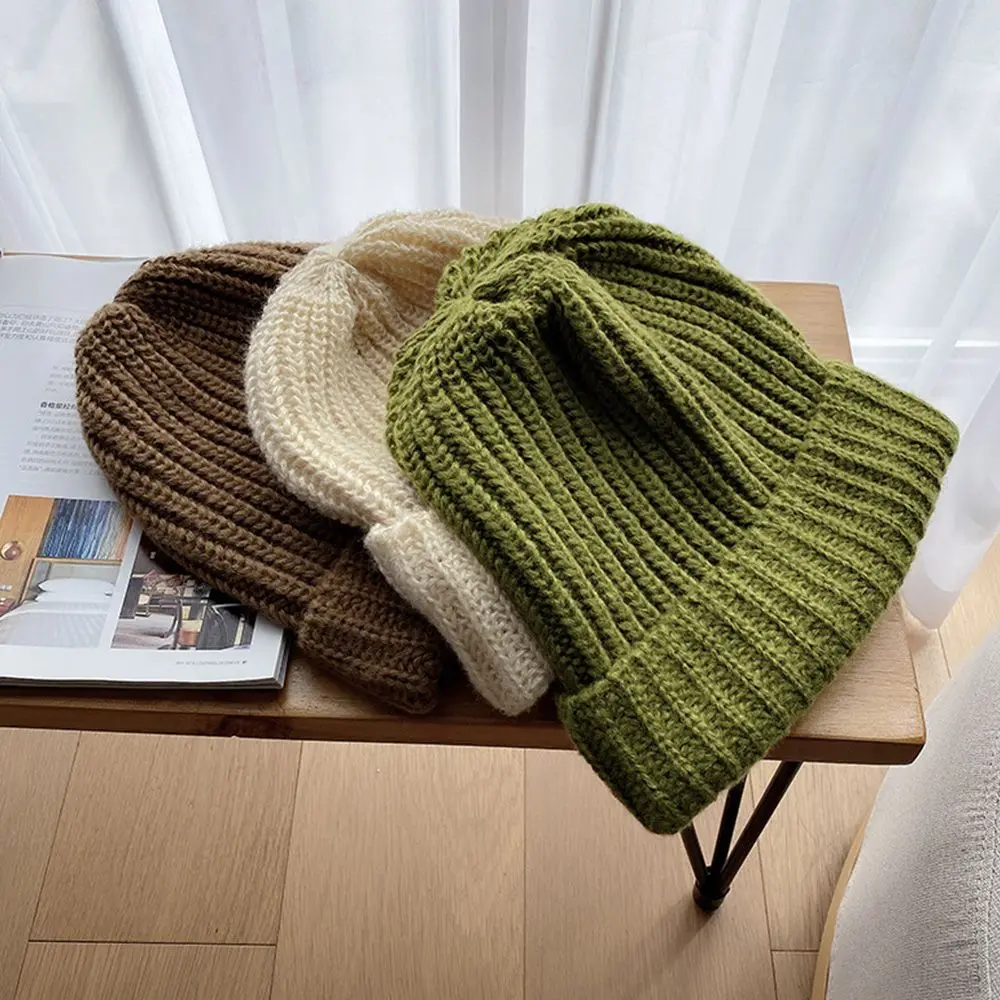جديد الصلبة لطيف امرأة/الرجال الشتاء الخريف القبعات دفئا بونيه محبوك بيني الإناث قبعة قبعات
