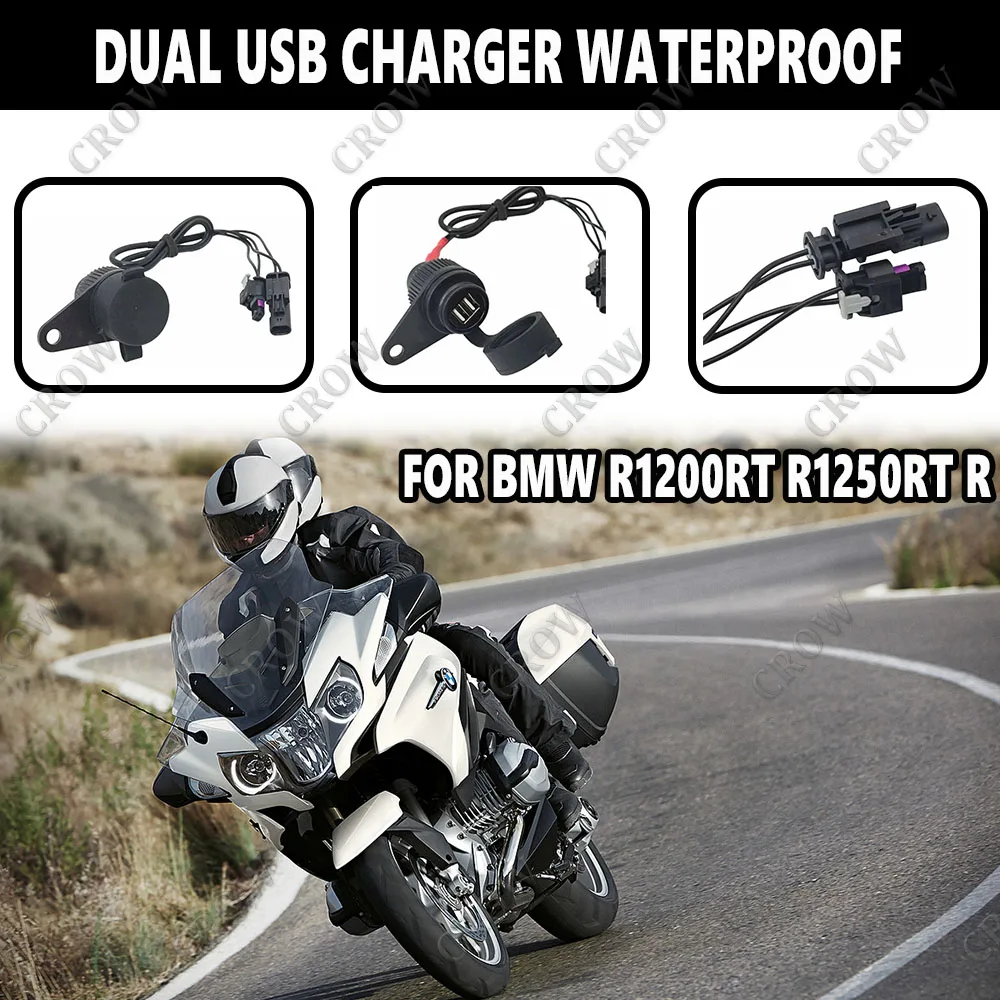 

For BMW R1200RT R1250RT R Upgraded v R 18 Classic G 310 GS F90ersion NEW Motorcycle Power Adapter Dual USB Charger Waterproof