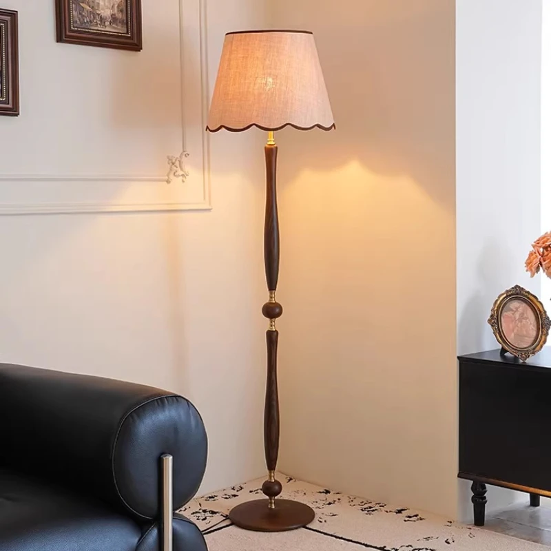 

Винтажный напольный светильник в стиле середины века из массива дерева для гостиной, спальни, прикроватной зоны, кабинета, дома отдыха, французский стиль