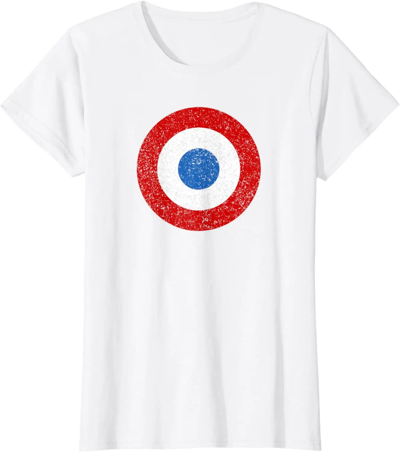 فرنسا سلاح الجو Roundel FAF القوات المسلحة تي شيرت قصير الأكمام عادية القطن س الرقبة رجل تي شيرت #2