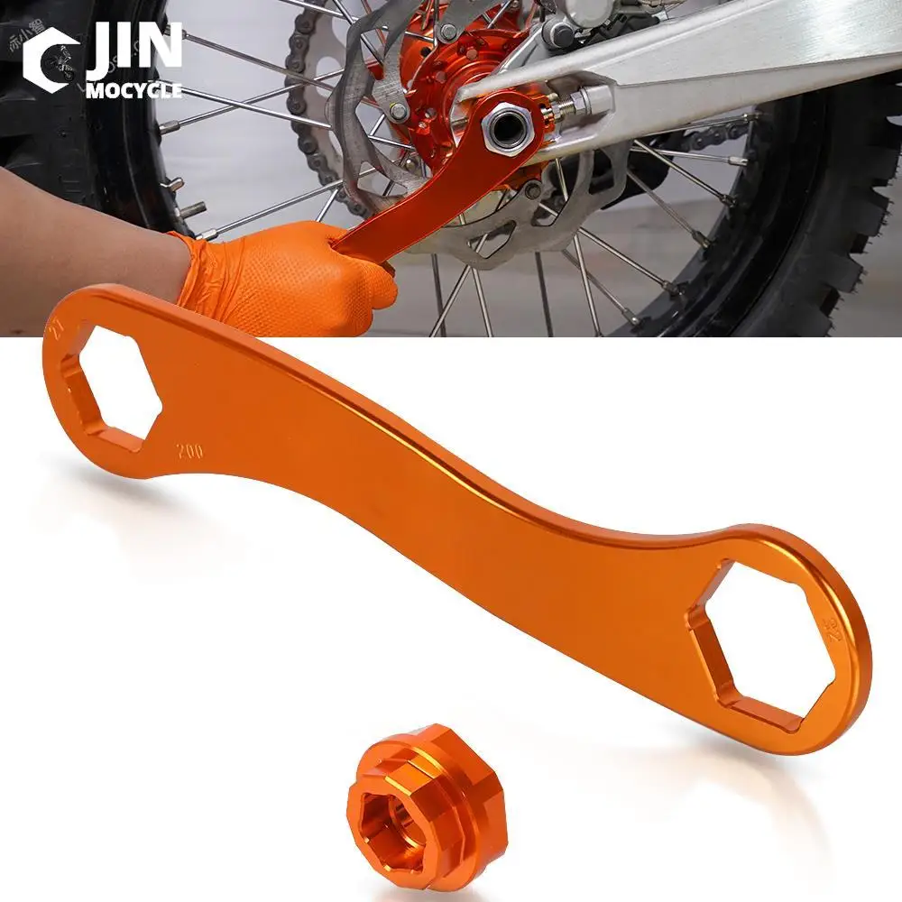 

17-27-32mm Multi Axle Wrench Tool Spanner Wheel Spindle Collar For K-T-M SX XC XCW EXC F SXF 65 85 105 125 144 150 200 250 350