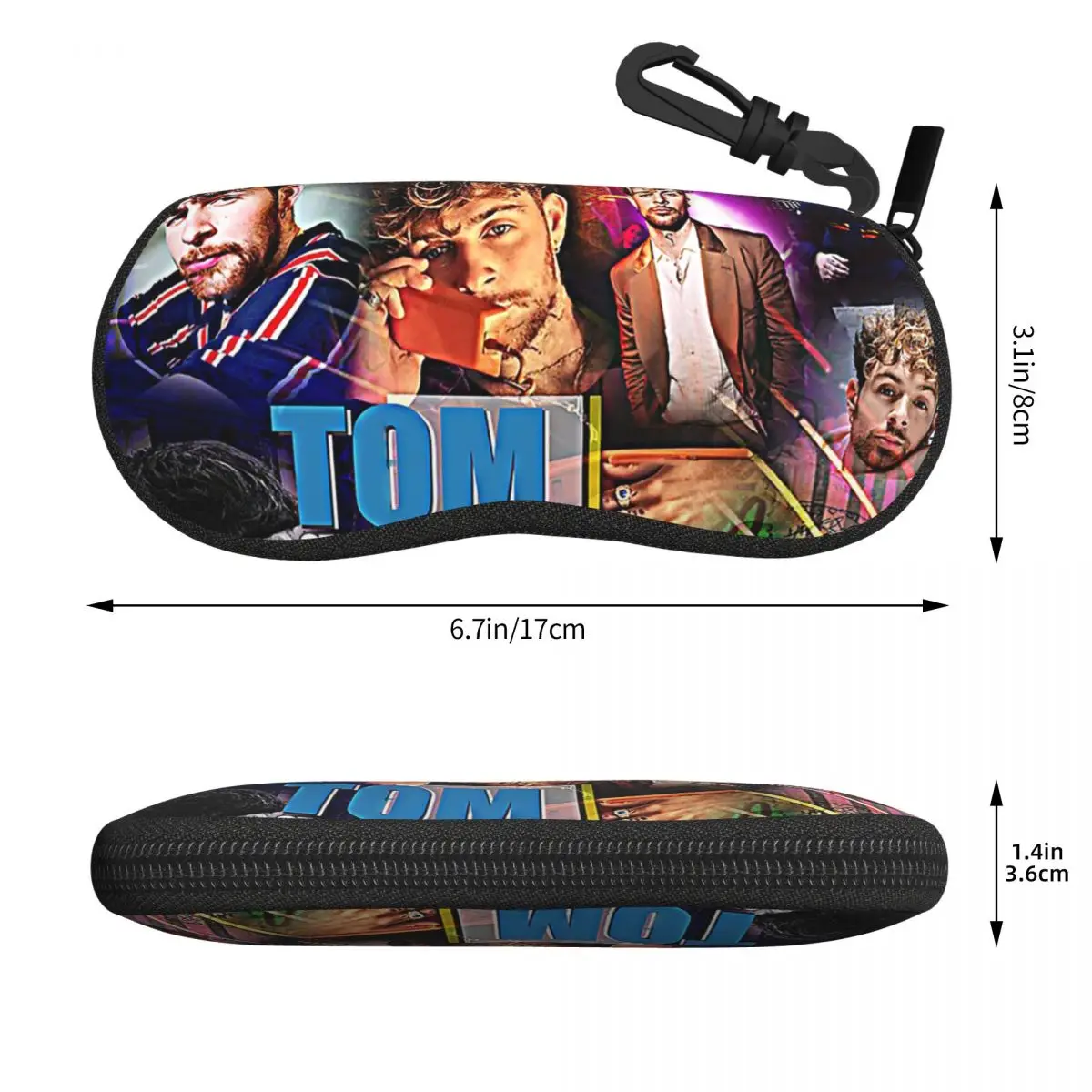 トム・グレナン シェル メガネケース 保護サングラスボックス 女性 男性 ソフト眼鏡バッグ ポーチ