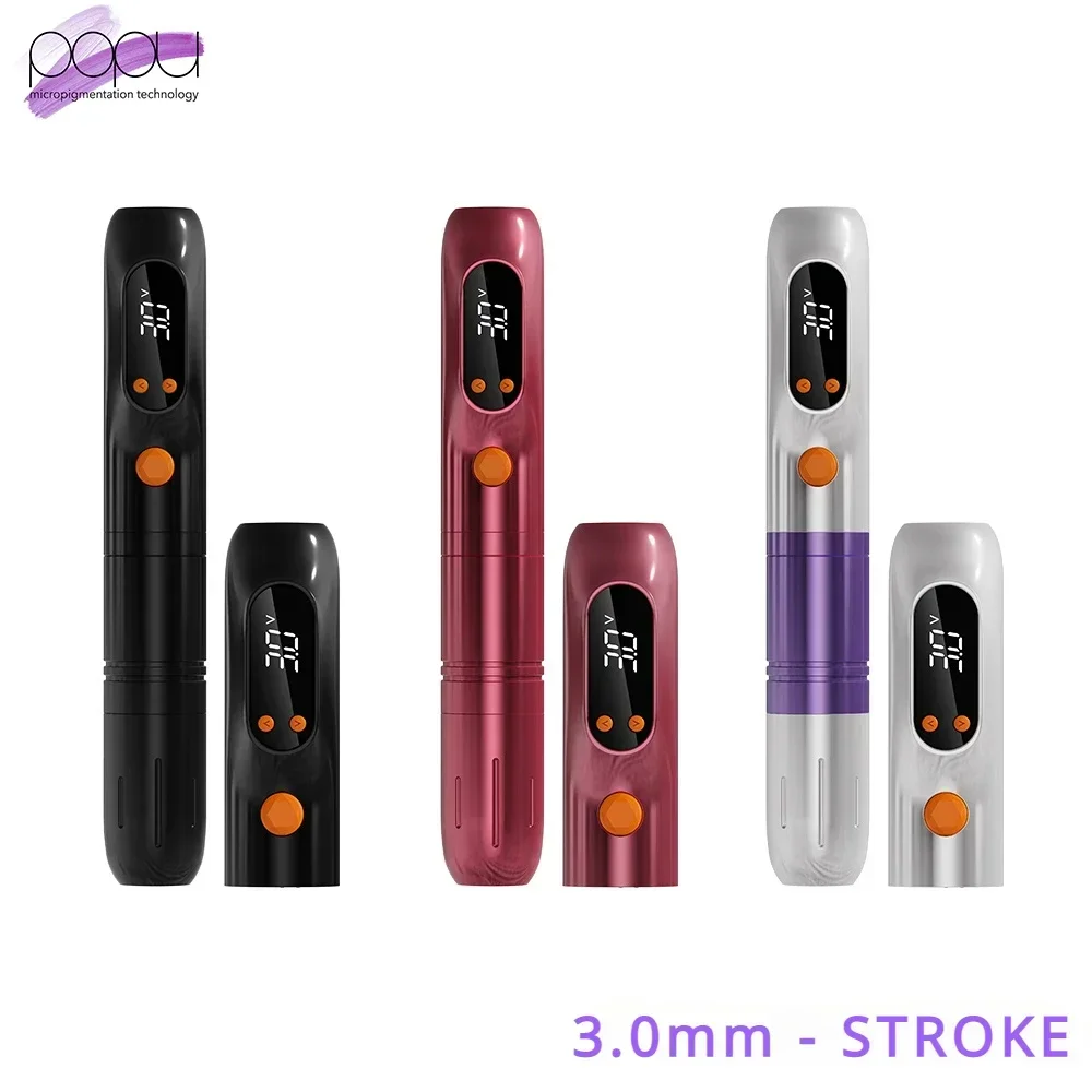 EZ Machine Stroke 3.0mm Custom Hair Stroke Eyebrow Tattoo Pen PMU Machine for Nano Strokes Tattoo Artist for Body Depiction