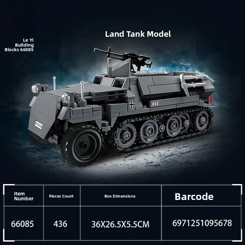 

Eonal Tank Model Assembly Toy for Children over 6 Years Old Birthday Gift Boys Blo Tank Ornament Smart Plaything