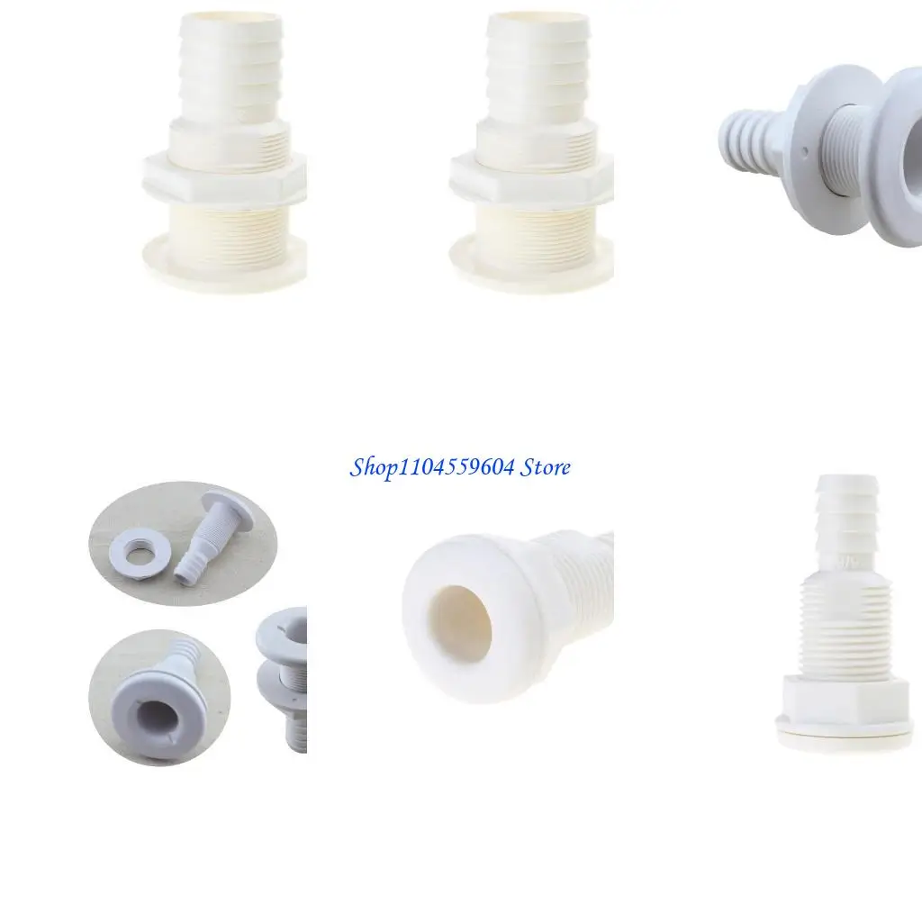 

12QM 5/8 "-2 АБС ПЛАСТИКА ПЛАСТИКА THRU-HULL HOSE FITING для лодок