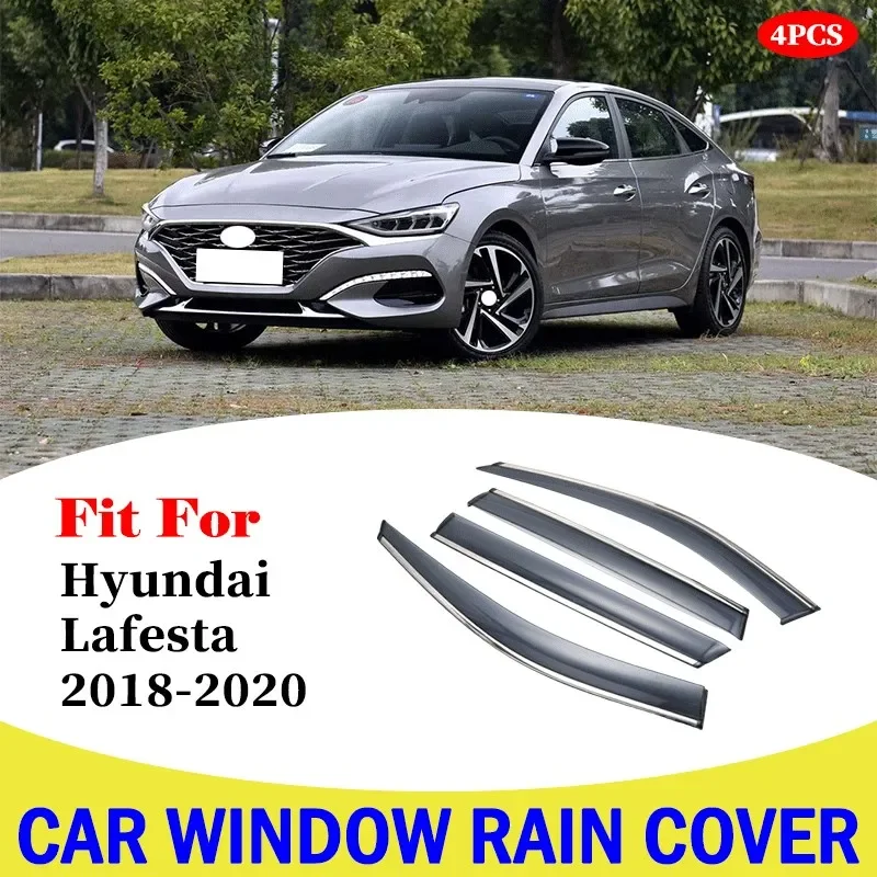 

For Hyundai Lafesta 2018-2020 Car Window Visor Wind Deflector Rain Sun Visor Shield Cover Awnings Cover Car Accessories Parts