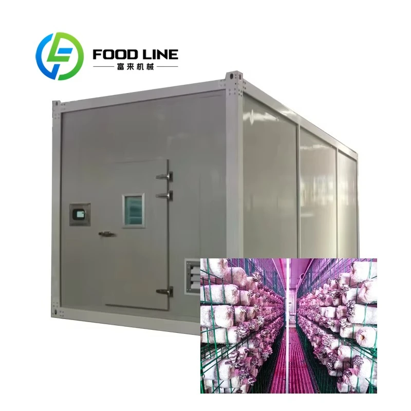 Modern Factory Shipping Container Farming Mushroom Growing Equipment Room Intelligent Automatic Mushroom Container Farm