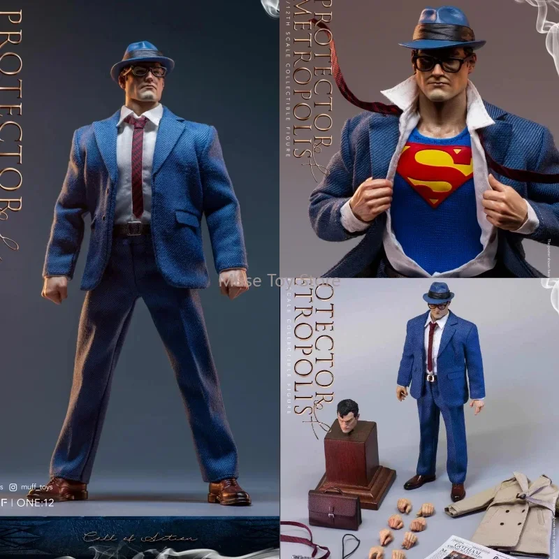 IN STOCK MUFF TOYS 1/12 Scale Collectible Figure Superman Clark Kent Guardians Of Metropolis Anime Hero 6Inch Men Soldier Model