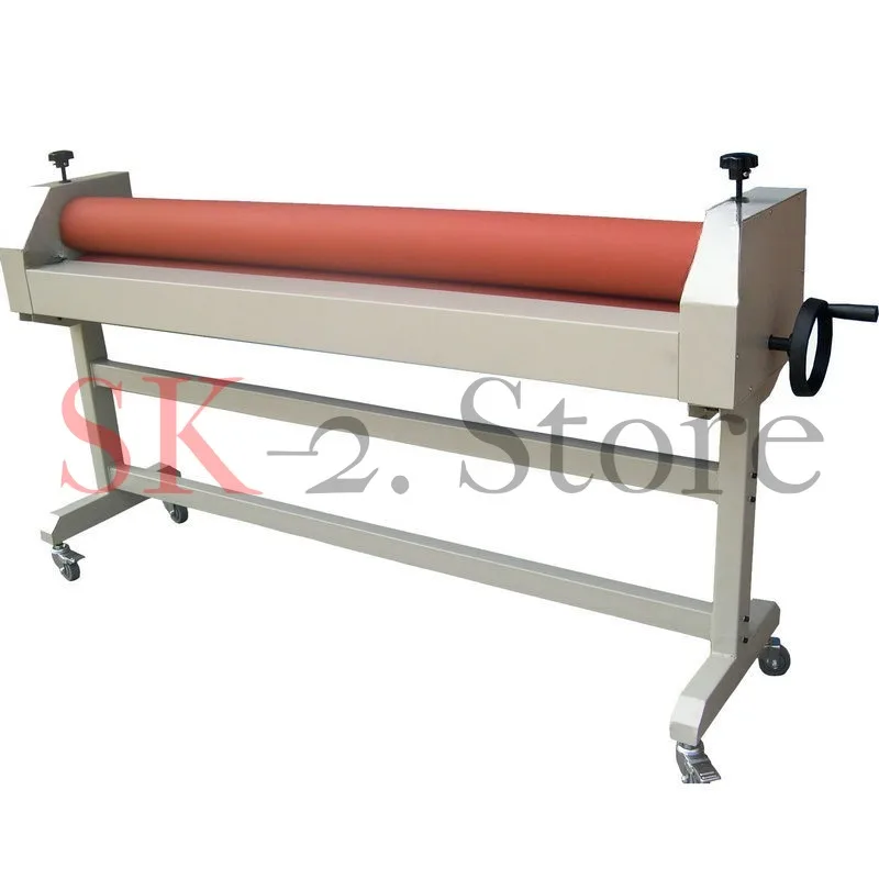 Manual cold film roll-to-roll laminating machine and KT plate cold laminating machine