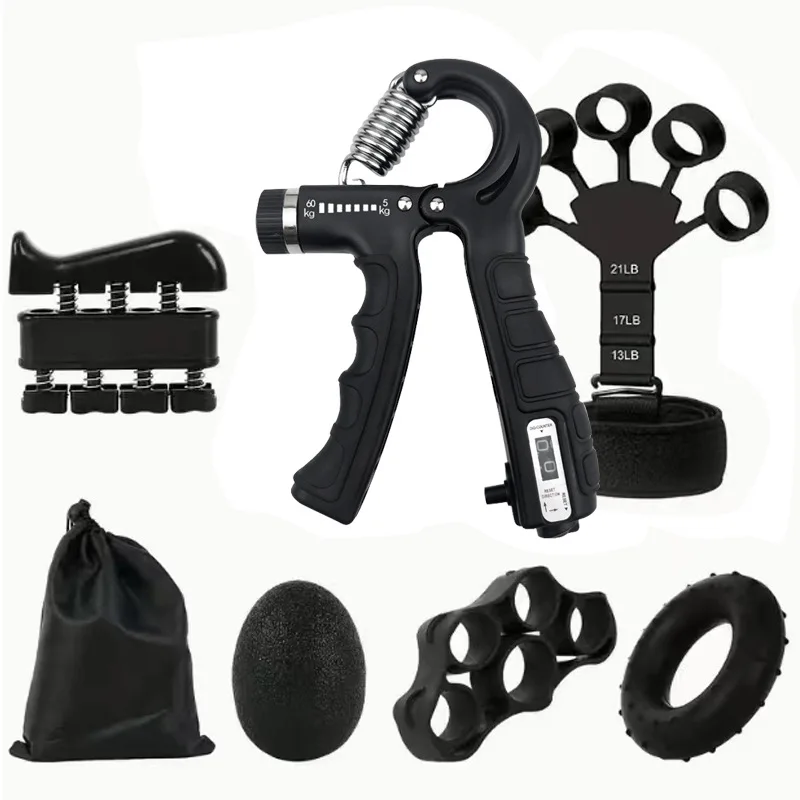 Adjustable 5-60Kg Heavy Hand Gripper Fitness Hand Exerciser Grip Wrist Training Finger Gripper Hand Strengthener For Patient
