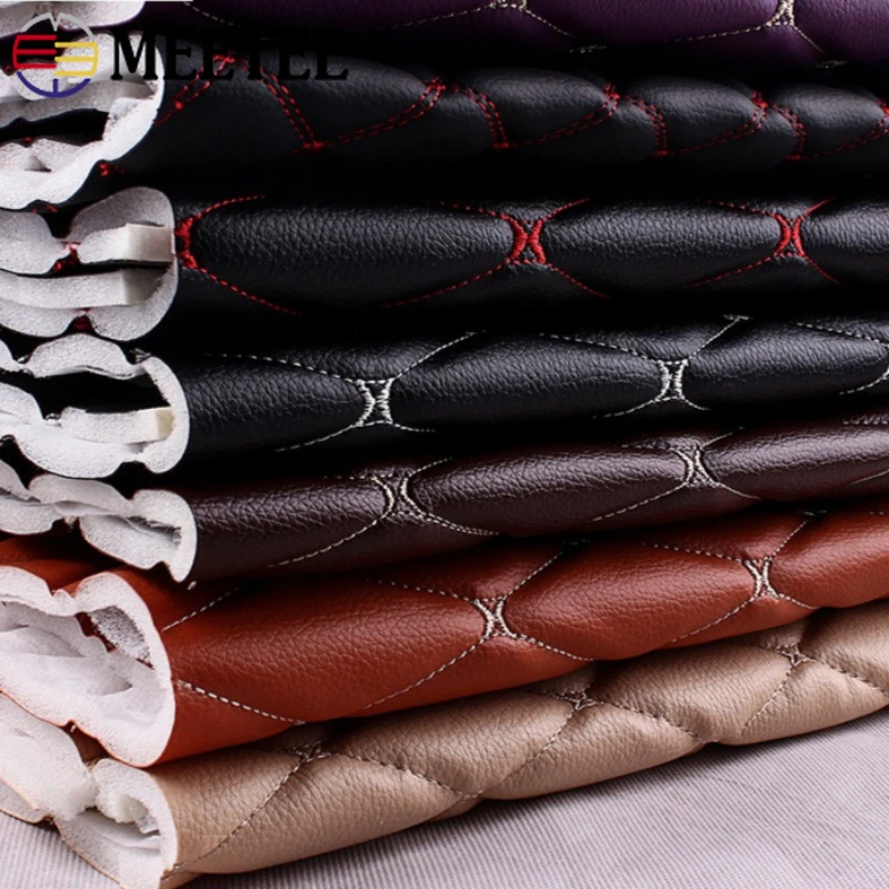 

45*160cm Synthetic Leather Fabric for Sewing Faux PVC Fabrics By Meters Liquidation Background Wall Decor Cloth DIY Material