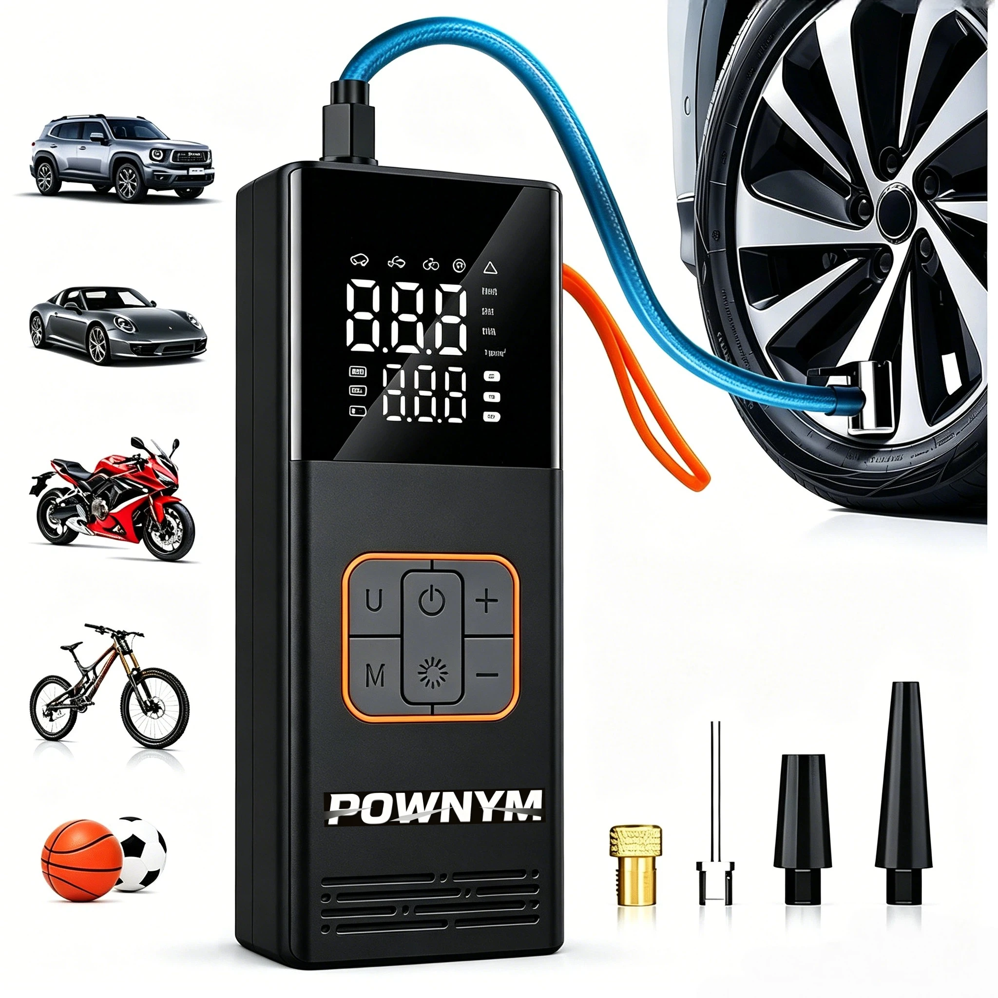 Portable Jump Starter - Беспроводной портативный насос POWNYM для подкачки