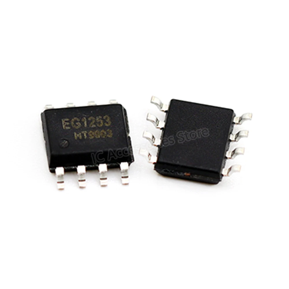 10pcs EG1253 SOP8 high performance current mode PWM controller, compatible with NCP1252 100% New and Original In Stock