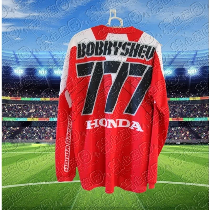 

Honda Quick Drying Motorcycle Jersey Long Sleeve Breathable Riding T-Shirt for Men And Women Dirt Bike Mountain Racing Top