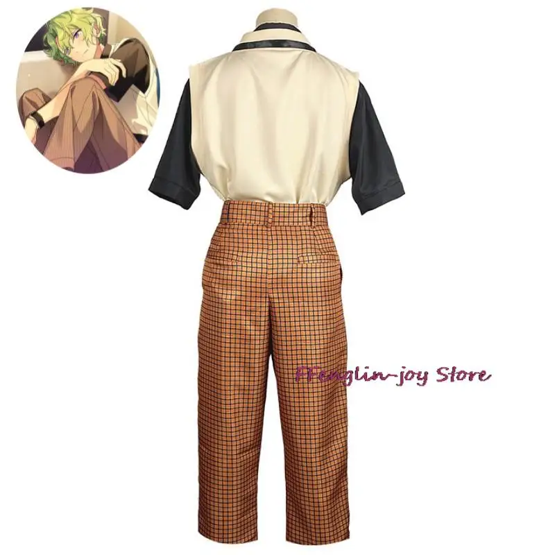 Traje de Cosplay de Anime para hombre y mujer, conjunto de Juego de Estrellas Eden Tomoe Hiyori, peluca, chaleco, pantalones, ropa diaria para Halloween