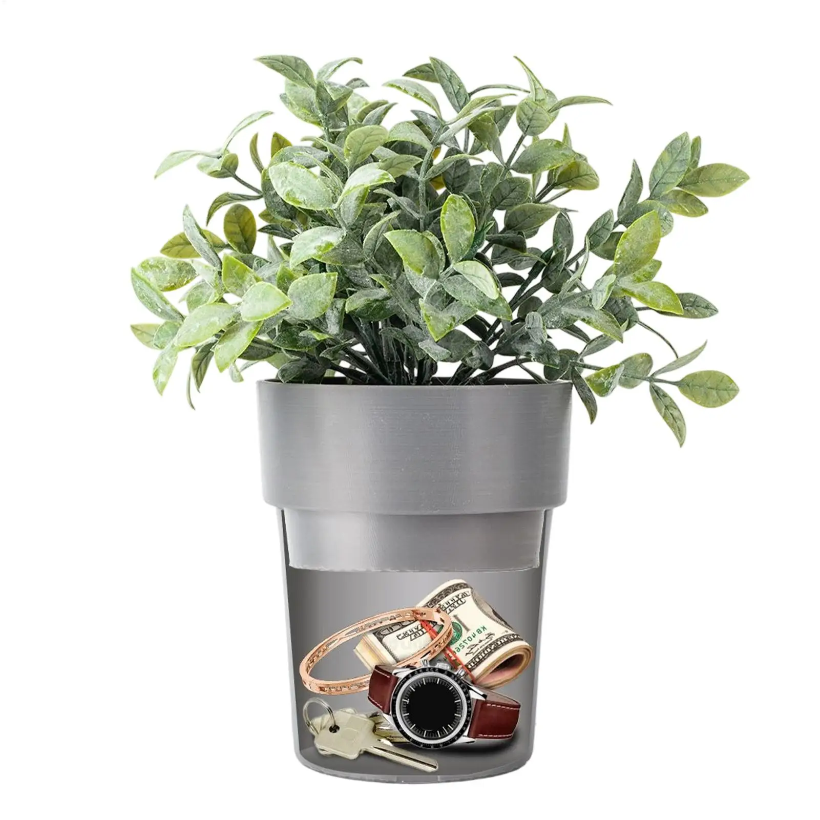 Caja de Almacenamiento Segura con Forma de Maceta, Caja Creativa con Candado, Caja de Seguridad con Contraseña, Mini Caja Organizadora para Guardar Dinero y Llaves