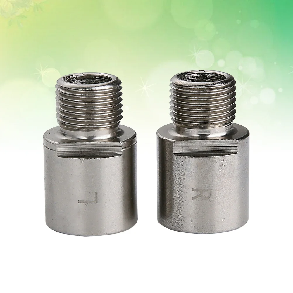 

1 Pair Bike Pedal Extenders 9/16 Inch Steel Spacers For Road Use Cnc Chrome- 20Mm Extension Right Left Marked Pedal