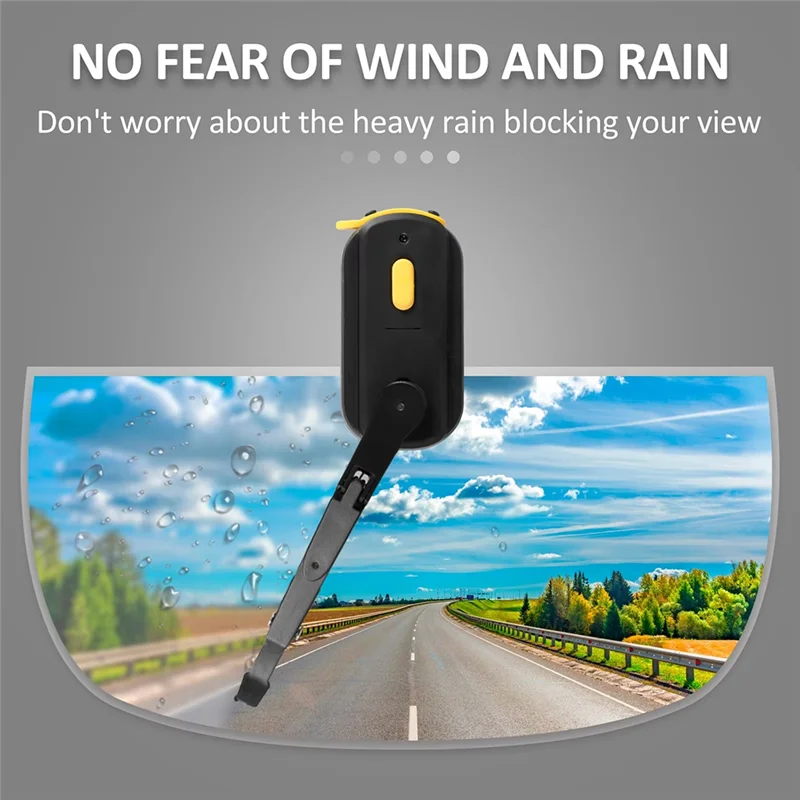 A37T-Motorhelm Elektrische Ruitenwissers Ruitenwissers 1200Mah Integraalhelm Ruitenwissers