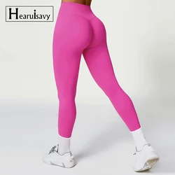 New Workout Leggings Woman Nude Yoga Pants Running Breathable Gym Leggings Women High Waist Sports Pants Female Yoga Clothing