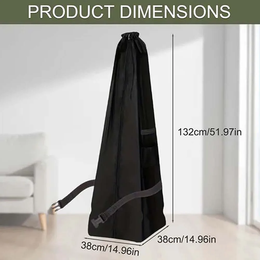 

Waterproof Oxford Cloth Vacuum Cleaner Cover Dustproof Protective Cover for Upright Vacuum with Handle Black 38 38 132cm