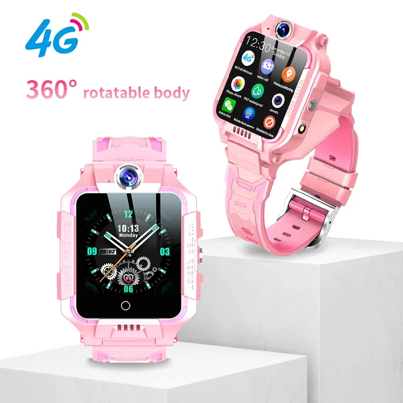 

2024 Watch Mobile Phone Z6 Children 4g Smart Watch Girl Boy Global Positioning System Smart Watch with Sim Card