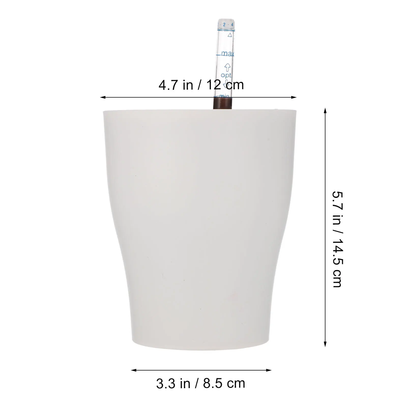 أصيص زهور ذاتي السقي مع مؤشر مستوى الماء للنباتات الداخلية أصيص زهور بلاستيكي ماص تلقائي للمنزل #5