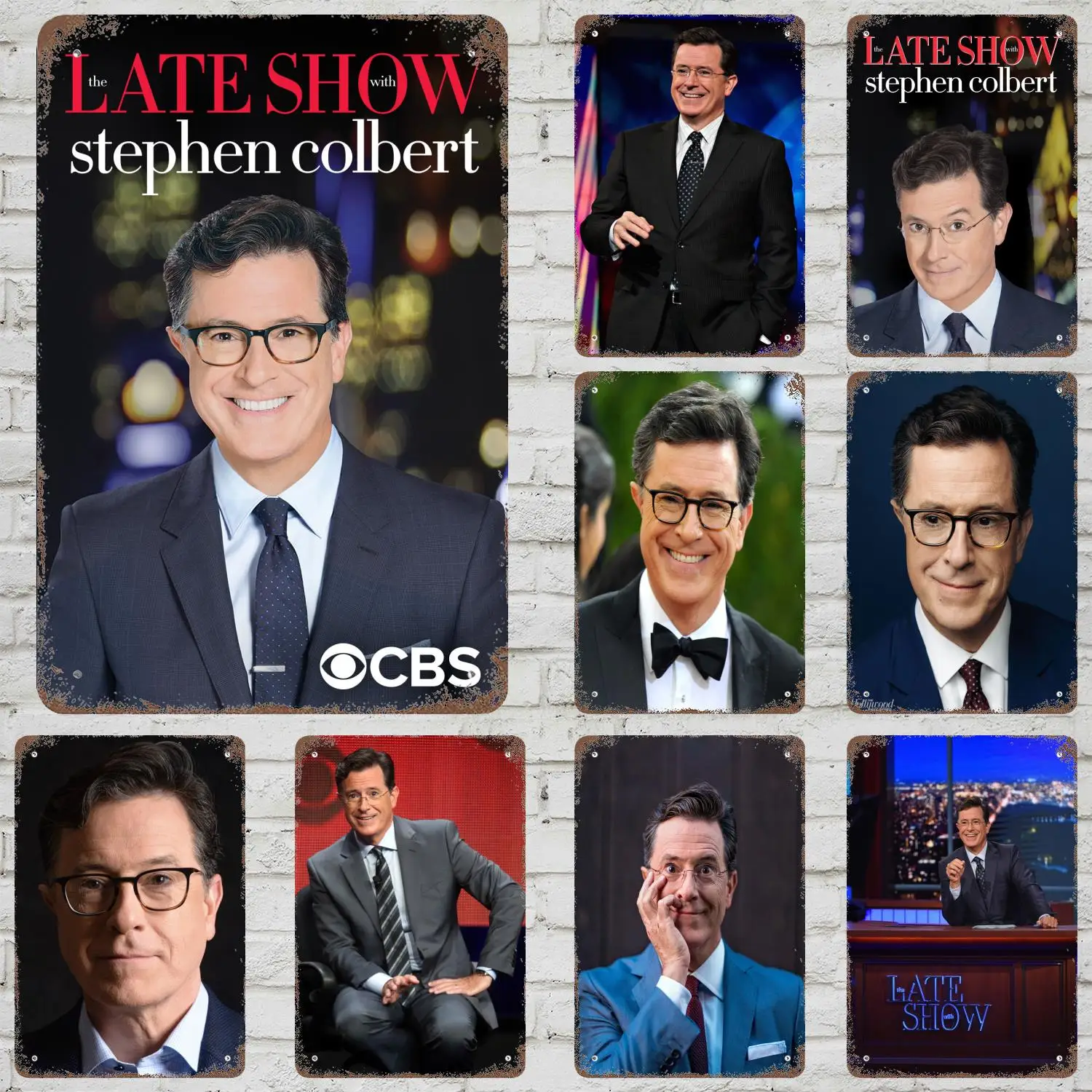 Stephen Colbert-letreros de Metal para decoración de pared, carteles de estaño Vintage, decoración de carteles de Metal de capitán para Bar, Pub, Club, decoración de pared