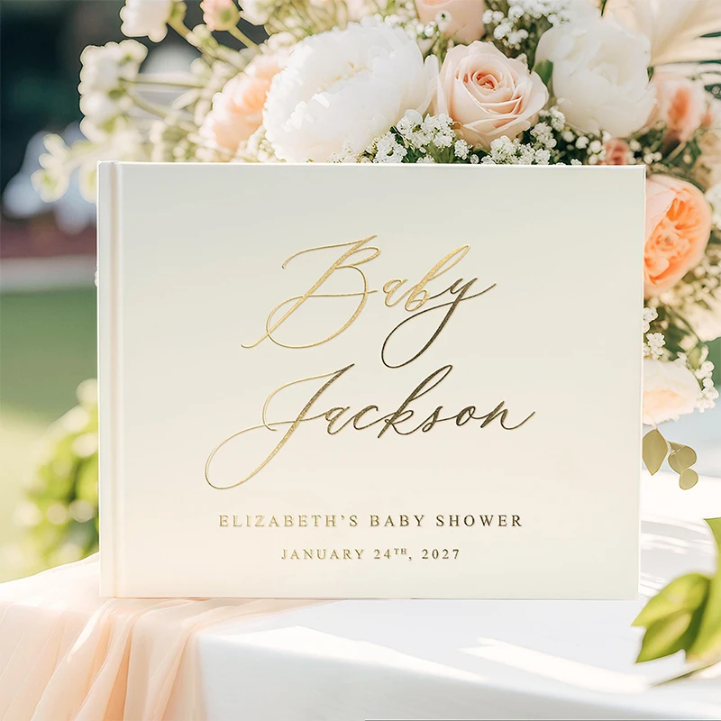 

Personalized Baby Shower Guestbook, Customized Baby Shower Photo Album, Blessing Guestbook, Baby Shower Souvenir