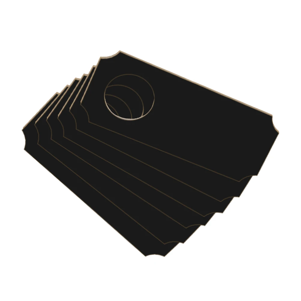 6 قطعة مقبض باب السبورة الخشبية الصغيرة علامات السبورة على الوجهين لغرفة النوم خزانة المطبخ رسالة تذكير الديكور