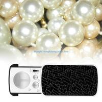 E56A Pack of 2 Jewelers Eye Loupe Practical Magnifiers with LED Lights Diamond Inspecting Tool Pocket Size Glasses