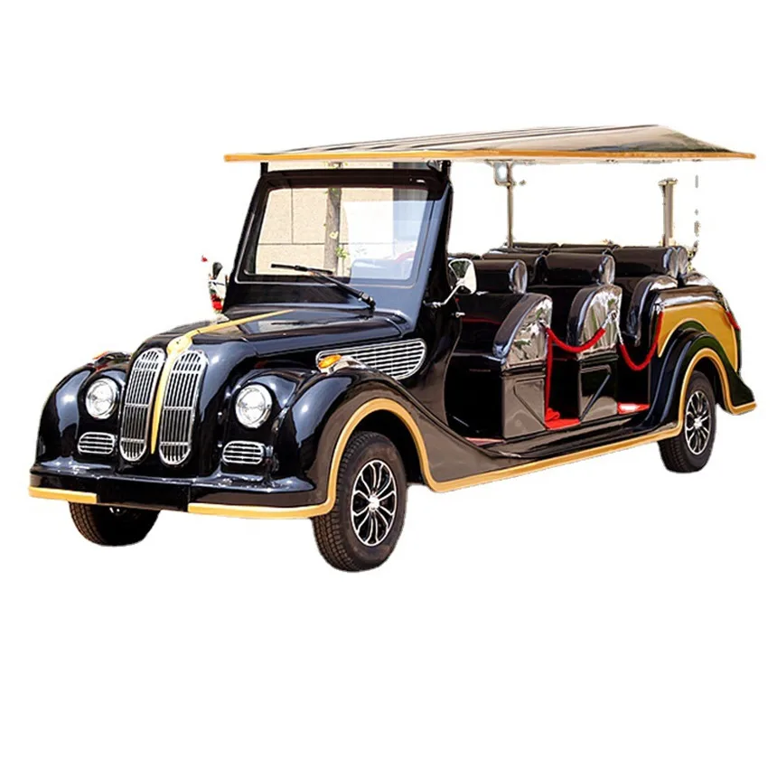 Retro Classic Car72v 5kw 4kw Four antique Wheels Battery Lifetime Amusement Park New Electric vintage/antique/classic Cars