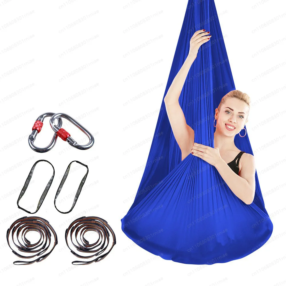 Anti-gravity Aerial Yoga Hammock Full Set with Straps Carabiners Home Fitness Swing